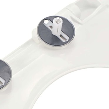 vidaXL Κάλυμμα Λεκάνης με Soft Close & Quick Release Τετράγωνο Λευκό