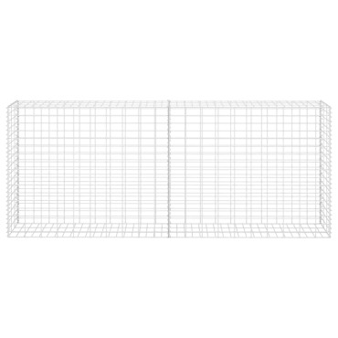 vidaXL Συρματοκιβώτιο Ασημί 85x30x200cm από Γαλβανισμένο Χάλυβα