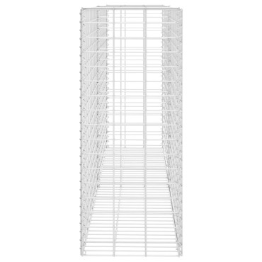 vidaXL Συρματοκιβώτιο Ασημί 85x30x200cm από Γαλβανισμένο Χάλυβα