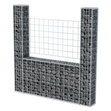 vidaXL Συρματοκιβώτιο σε Σχήμα «U» 160x20x150cm Γαλβανισμένος Χάλυβας