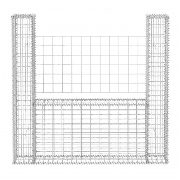 vidaXL Συρματοκιβώτιο σε Σχήμα «U» 160x20x150cm Γαλβανισμένος Χάλυβας