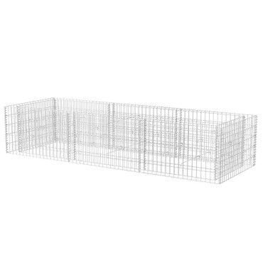 vidaXL Συρματοκιβώτιο - Γλάστρα Υπερυψωμένη 270 x 90 x 50 εκ. Ατσάλινη