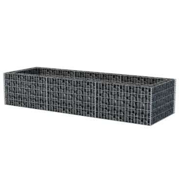 vidaXL Συρματοκιβώτιο - Γλάστρα Υπερυψωμένη 270 x 90 x 50 εκ. Ατσάλινη