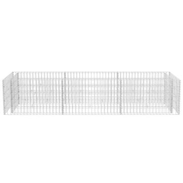 vidaXL Συρματοκιβώτιο - Γλάστρα Υπερυψωμένη 270 x 90 x 50 εκ. Ατσάλινη
