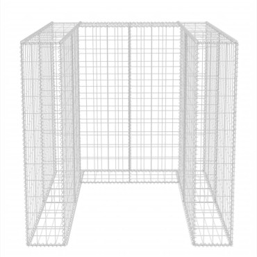 vidaXL Πλαίσιο Μονό για Κάδο Απορριμμάτων 110x100x120 εκ. Ατσάλινο