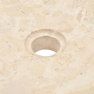 vidaXL Νιπτήρας Κρεμ 40 x 12 εκ. Μαρμάρινος