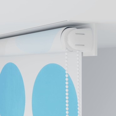 vidaXL Κουρτίνα Μπάνιου Ρολό Σχέδιο Κύκλοι 140 x 240 εκ.