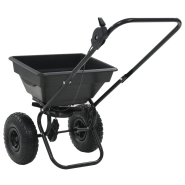 vidaXL Διανομέας Αλατιού Ώθησης 15 L 92 x 46 x 70 εκ. από PVC/Ατσάλι