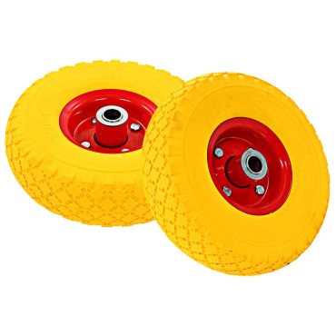 vidaXL Ρόδες για Καρότσια 4 τεμ. 3.00-4 (245x82) Συμπαγής Πολυουρεθάνη