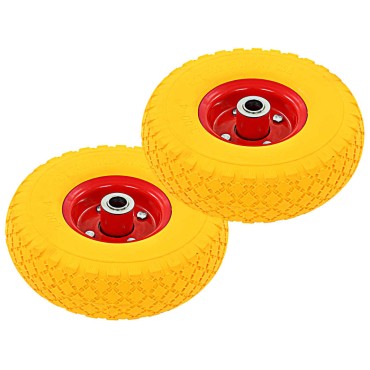 vidaXL Ρόδες για Καρότσια 4 τεμ. 3.00-4 (245x82) Συμπαγής Πολυουρεθάνη