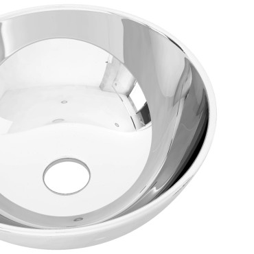 vidaXL Νιπτήρας Ασημί 28 x 10 εκ. Κεραμικός