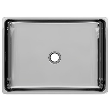 vidaXL Νιπτήρας Ασημί 41 x 30 x 12 εκ. Κεραμικός