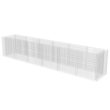 vidaXL Συρματοκιβώτιο-Γλάστρα Υπερυψωμένη 540x90x100 εκ. Γαλβ. Χάλυβας