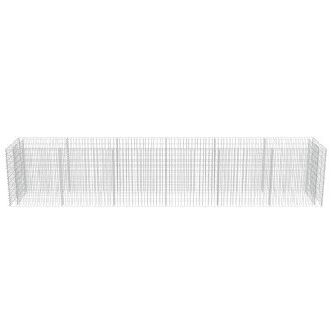 vidaXL Συρματοκιβώτιο-Γλάστρα Υπερυψωμένη 540x90x100 εκ. Γαλβ. Χάλυβας