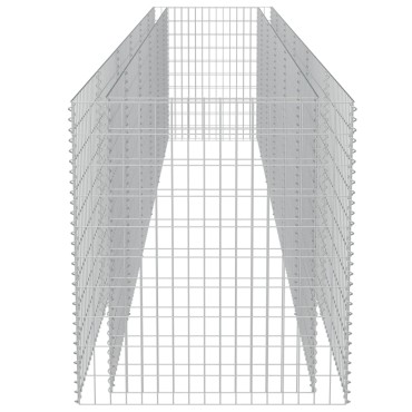 vidaXL Συρματοκιβώτιο-Γλάστρα Υπερυψωμένη 540x90x100 εκ. Γαλβ. Χάλυβας