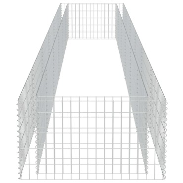 vidaXL Συρματοκιβώτιο-Γλάστρα Υπερυψωμένη 540x90x50 εκ. Γαλβ. Χάλυβας