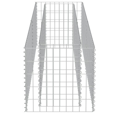 vidaXL Συρματοκιβώτιο-Γλάστρα Υπερυψωμένη 180x50x50 εκ. Γαλβ. Χάλυβας