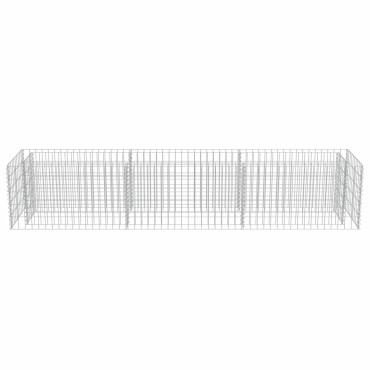 vidaXL Συρματοκιβώτιο-Γλάστρα Υπερυψωμένη 270x50x50 εκ. Γαλβ. Χάλυβας