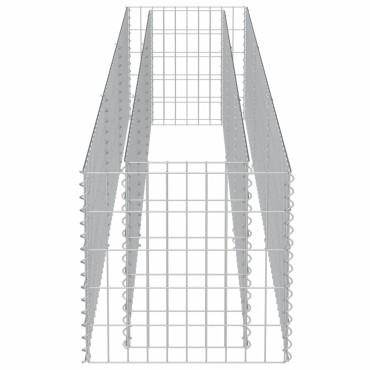 vidaXL Συρματοκιβώτιο-Γλάστρα Υπερυψωμένη 270x50x50 εκ. Γαλβ. Χάλυβας