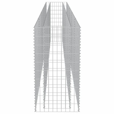 vidaXL Συρματοκιβώτιο-Γλάστρα Υπερυψωμένη 450x50x100 εκ. Γαλβ. Χάλυβας