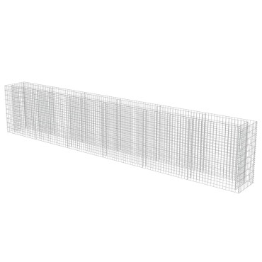 vidaXL Συρματοκιβώτιο-Γλάστρα Υπερυψωμένη 540x50x100 εκ. Γαλβ. Χάλυβας