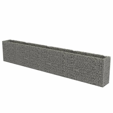 vidaXL Συρματοκιβώτιο-Γλάστρα Υπερυψωμένη 540x50x100 εκ. Γαλβ. Χάλυβας