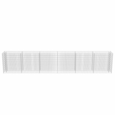 vidaXL Συρματοκιβώτιο-Γλάστρα Υπερυψωμένη 540x50x100 εκ. Γαλβ. Χάλυβας