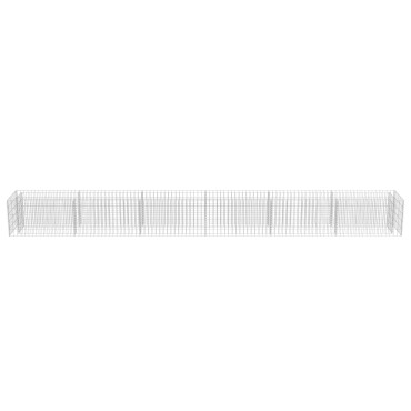 vidaXL Συρματοκιβώτιο-Γλάστρα Υπερυψωμένη 540x50x50 εκ. Γαλβ. Χάλυβας