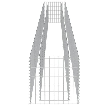 vidaXL Συρματοκιβώτιο-Γλάστρα Υπερυψωμένη 540x50x50 εκ. Γαλβ. Χάλυβας
