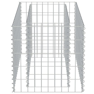 vidaXL Συρματοκιβώτιο-Γλάστρα Υπερυψωμένη 90x50x50 εκ. Γαλβ. Χάλυβας