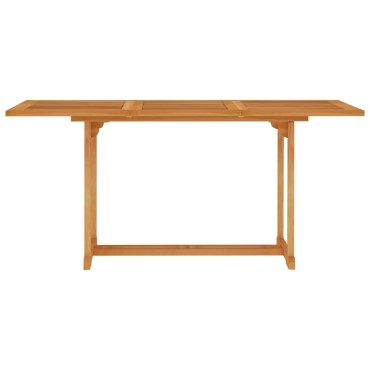 vidaXL Τραπέζι Κήπου 150x90x75cm από Μασίφ Ξύλο Teak 1 τεμ.
