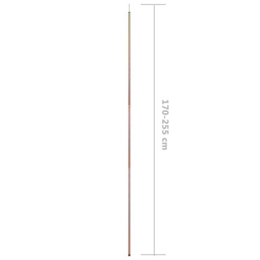vidaXL Ορθοστάτες Σκηνής Τηλεσκοπικοί 2 τεμ. 170-255 εκ. Ατσάλινοι