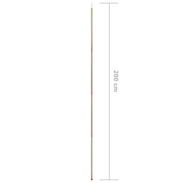 vidaXL Στύλοι για Πανί Σκίασης 2 τεμ. 200 εκ. από Γαλβανισμένο Ατσάλι