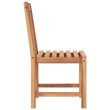 vidaXL Καρέκλες Κήπου 2 τεμ. από Μασίφ Ξύλο Teak 50x53x90cm