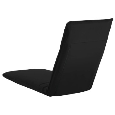 vidaXL Ξαπλώστρα Πτυσσόμενη Μαύρη από Ύφασμα Oxford 175x56x10cm 1 τεμ.