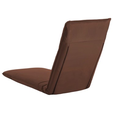 vidaXL Ξαπλώστρα Πτυσσόμενη Καφέ από Ύφασμα Oxford 175x56x10cm 1 τεμ.