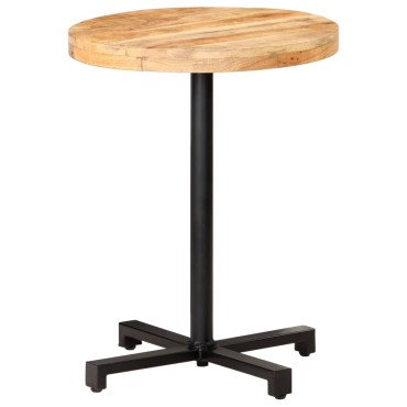 vidaXL Τραπέζι Bistro Στρογγυλό 60x75cm Ακατέργαστο Ξύλο Μάνγκο 1 τεμ.