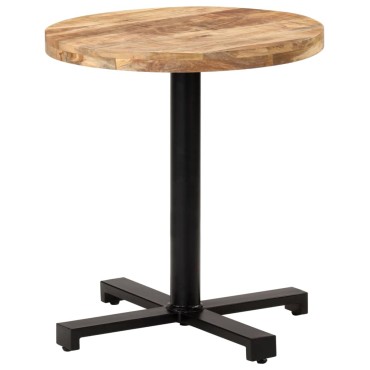vidaXL Τραπέζι Bistro Στρογγυλό 70x75cm Ακατέργαστο Ξύλο Μάνγκο 1 τεμ.