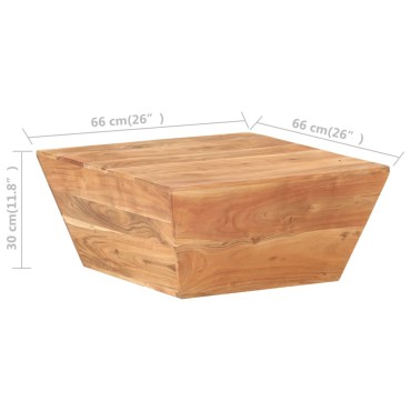 vidaXL Τραπεζάκι Σαλονιού σε Σχήμα «V» 66x66x30cm Μασίφ Ξύλο Ακακίας 1 τεμ.