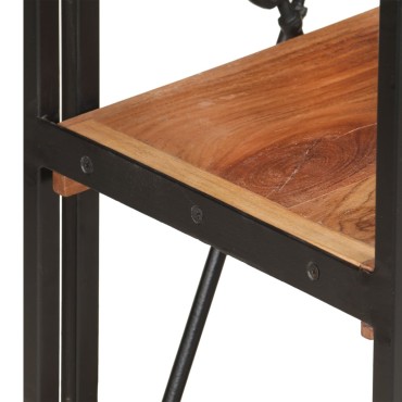 vidaXL Βιβλιοθήκη με 3 Επίπεδα 60x30x80cm από Μασίφ Ξύλο Ακακίας 1 τεμ.