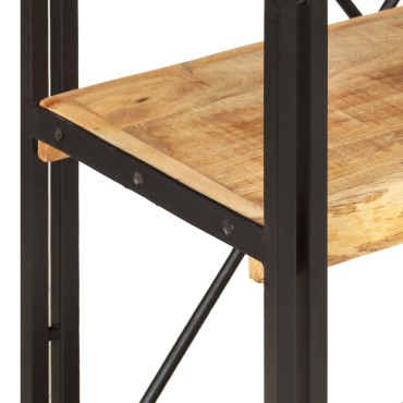vidaXL Βιβλιοθήκη με 3 Επίπεδα 60x30x80cm Μασίφ Ξύλο Μάνγκο 1 τεμ.