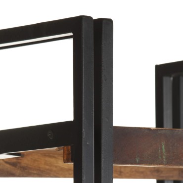 vidaXL Βιβλιοθήκη με 5 Επίπεδα 40x30x180cm Μασίφ Ανακυκλωμένο Ξύλο 1 τεμ.