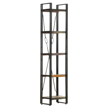 vidaXL Βιβλιοθήκη με 5 Επίπεδα 40x30x180cm Μασίφ Ανακυκλωμένο Ξύλο 1 τεμ.