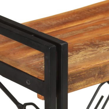 vidaXL Βιβλιοθήκη με 3 Επίπεδα 60x30x80cm Μασίφ Ανακυκλωμένο Ξύλο 1 τεμ.