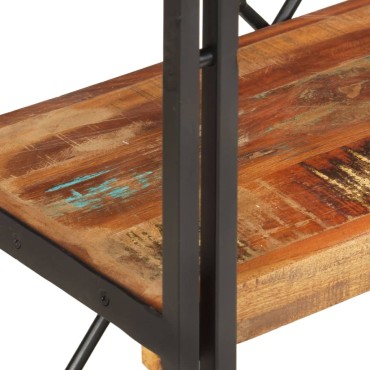 vidaXL Βιβλιοθήκη με 3 Επίπεδα 60x30x80cm Μασίφ Ανακυκλωμένο Ξύλο 1 τεμ.