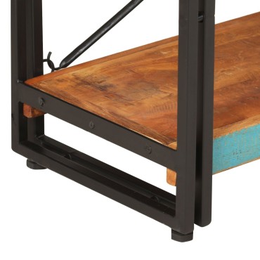 vidaXL Βιβλιοθήκη με 3 Επίπεδα 140x30x80cm Μασίφ Ανακυκλωμένο Ξύλο 1 τεμ.