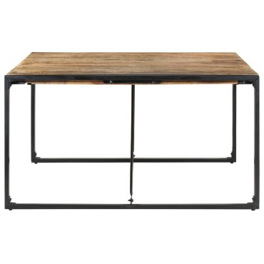 vidaXL Τραπεζαρία 140x140x75cm από Ακατέργαστο Ξύλο Μάνγκο 1 τεμ.