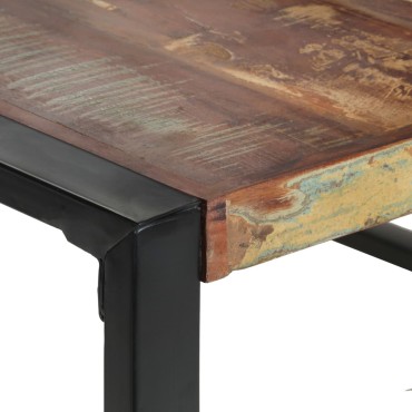 vidaXL Τραπεζαρία 140x140x75cm από Μασίφ Ανακυκλωμένο Ξύλο 1 τεμ.