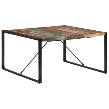 vidaXL Τραπεζαρία 140x140x75cm από Μασίφ Ανακυκλωμένο Ξύλο 1 τεμ.