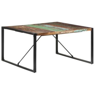 vidaXL Τραπεζαρία 140x140x75cm από Μασίφ Ανακυκλωμένο Ξύλο 1 τεμ.